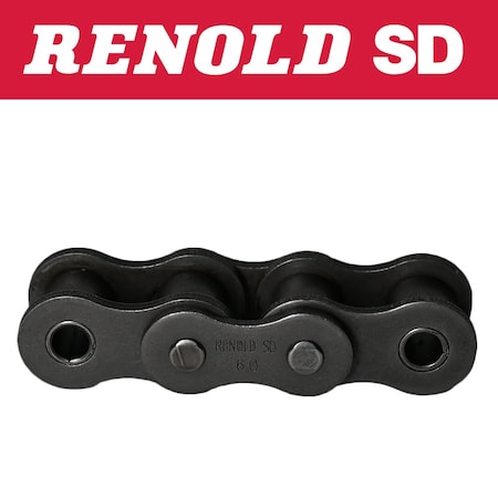 Sd STANDARD DUTY  60, 3/4in. PITCH, RIVETED, 1 STRAND, CARBON STEEL, 10FT SD60A1X10FT